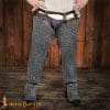 Lord of Battles - Chainmail Leggings - Dome Riveted Construction - Mild Steel Riveted Flat Rings
