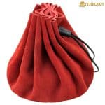 Mythrojan Medieval Jewelry Belt Pouch LARP Renaissance Waist Bag Red