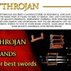 Mythrojan Solid Wood Sword Stand Medieval Sword Wall Mount Samurai Sword Display Stand Katana Sword Holder Gladiator Sword Wall Display Crusader Sword Stand Knife Stand for Display - One Tier Stand