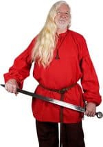 Mythrojan “Adventurer” Shirt with Lacing 100% Cotton Medieval Viking SCA LARP