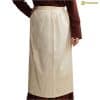 Mythrojan Medieval Ecru Apron: Ideal for Cooking Baking, Renaissance Fair, Reenactment, LARP, Cosplay Performance, Maid Costume, Retro Waist Aprons for Women, Girls, Waitress