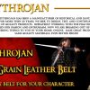Mythrojan Geralt Back Scabbard, Ideal for LARP Cosplay and Medieval events, Full Grain Leather, Black