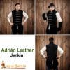 “Adrian” Suede Leather Jerkin / Jacket – Lord of Battles
