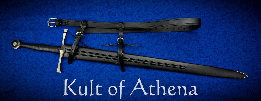 Vision - The Exeter Longsword with Scabbard - Black - Collaboratively Crafted by Angus Trim and Valiant Armoury