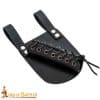 Lord of Battles - Leather Dagger and Thin Sword Frog with Adjustable Lacing