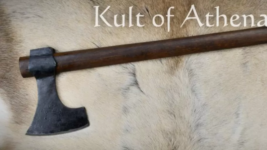 Viking Bearded Axe with Leather Sheath - Lord of Battles
