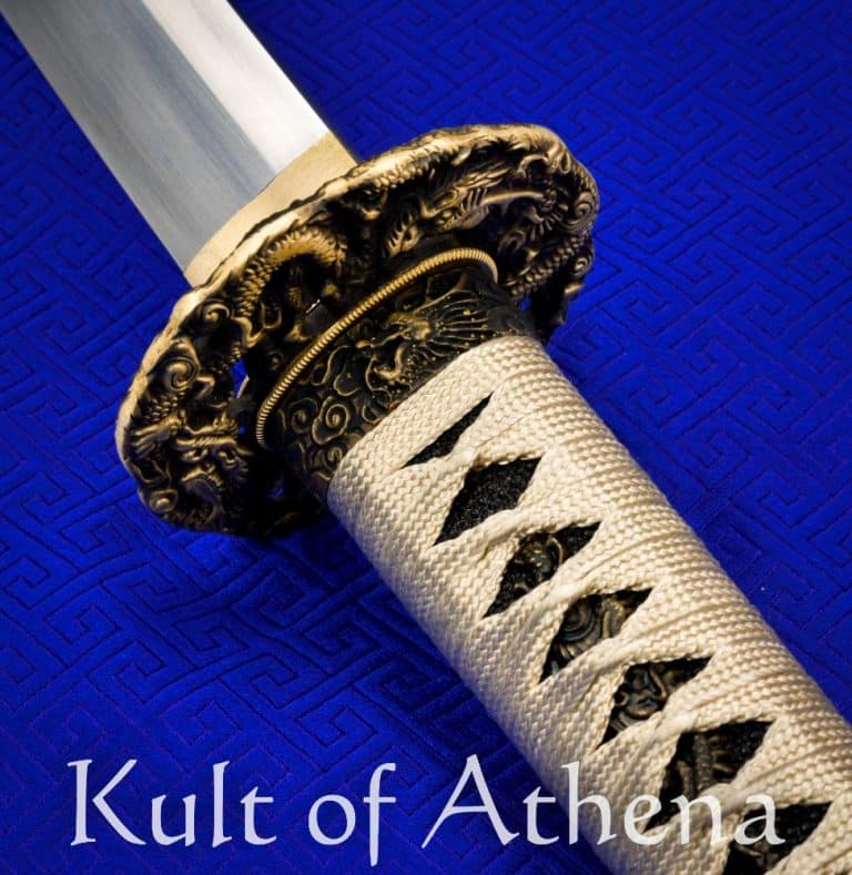 Iron Tiger Imperial Cloud Dragon Katana 1050 DifferentiallyHardened Katana Kult of