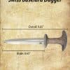 Swiss Baselard Medieval Dagger - Norse Alley - Image 3