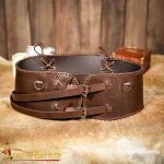Lord of Battles - Warrior Broad Waist Belt - Brown