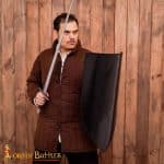 Lord of Battles - Antiqued Medieval Steel Heather Shield