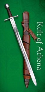 12th Century Knightly Holy Land Crusader Sword with Scabbard - Deepeeka