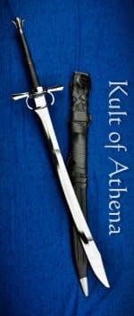 Darksword Sword Ring Hilt Swiss Saber - Black with Integrated Sword Belt