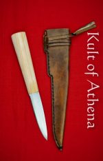 Markland Merchants - Viking Haithabu / Hedeby Knife with Leather Sheath