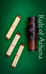 Deepeeka - Roman Leather Capsa (Scroll holder) with 3 Scrolls